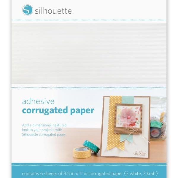 Silhouette zelfklevend ribbel karton papier adhesive corrugated paper MEDIA-COR-ADH 814792013465 Cityplotter Zaandam